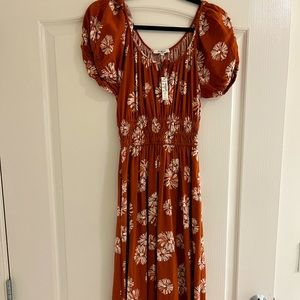 New with tags - madewell sophia midi dress